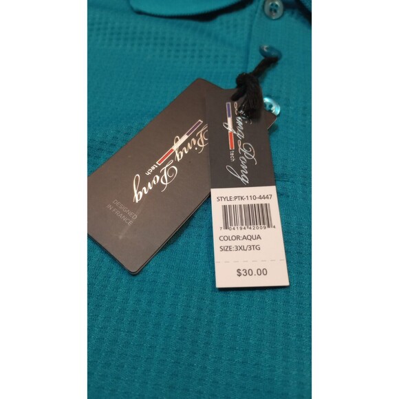 Ping Pong Tech Polo Shirt Mens Sz 3XL Blue Table Tennis Pullover Golf Pro Adult* - Picture 7 of 16